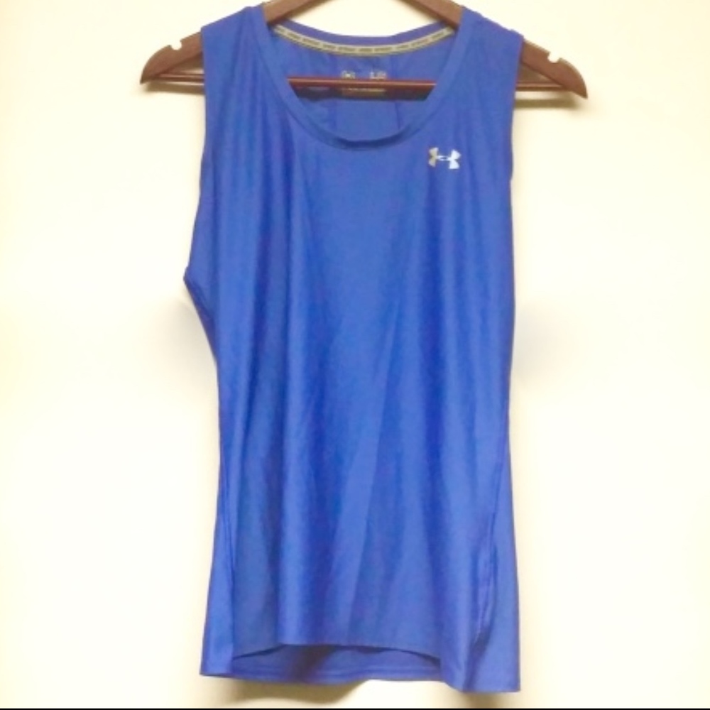 UNDER ARMOUR Heat Gear Blue Tank Top L